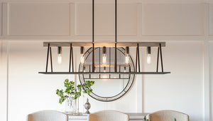 Hangar 13'' Five Light Island Chandelier, Grey Ash Alt 4.jpg