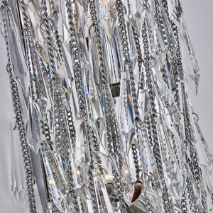 Francine 8" Three Light Wall Sconce, Polished Chrome