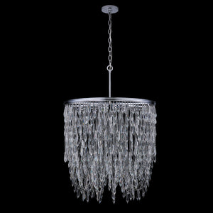 Francine 28" Twelve Light Chandelier, Polished Chrome