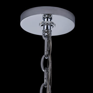 Francine 28" Twelve Light Chandelier, Polished Chrome