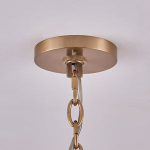 Francine 28" Twelve Light Chandelier, Brushed Champagne Gold