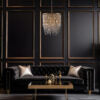 Francine 34" Eighteen Light Chandelier, Brushed Champagne Gold