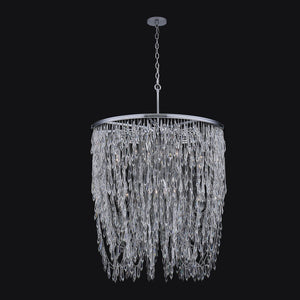 Francine 34" Eighteen Light Chandelier, Polished Chrome
