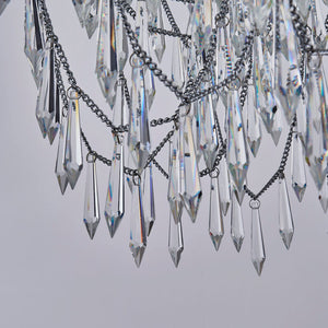 Francine 34" Eighteen Light Chandelier, Polished Chrome