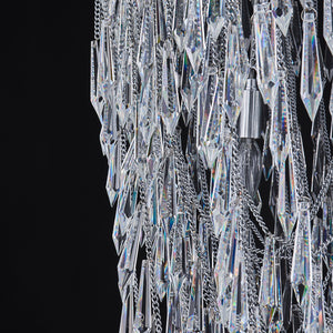 Francine 34" Eighteen Light Chandelier, Polished Chrome