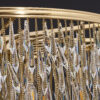Francine 34" Eighteen Light Chandelier, Brushed Champagne Gold