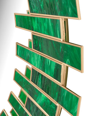 Glasdele Emerald 39" Mirror, Green