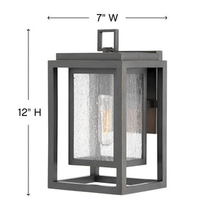 Tropic 7" One Light Small Wall Mount Lantern, Oil Rubbed Bronze