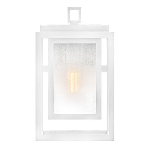 Tropic 7" One Light Small Wall Mount Lantern, Textured White