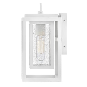 Tropic 7" One Light Small Wall Mount Lantern, Textured White