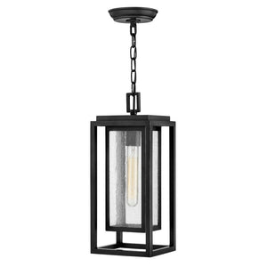 Tropic 7" One Light Medium Hanging Lantern, Black