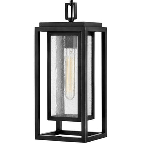Tropic 7" One Light Medium Hanging Lantern, Black