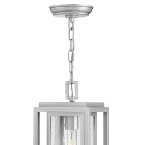 Tropic 7" One Light Medium Hanging Lantern, Satin Nickel