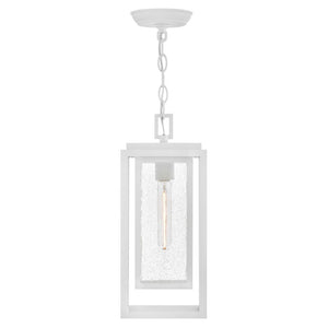 Tropic 7" One Light Medium Hanging Lantern, Textured White