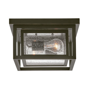 Tropic 11" Two Lights Small Flush Mount, Oil Rubbed Bronze