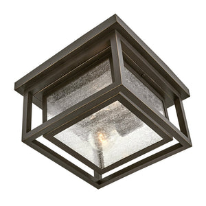 Tropic 11" Two Lights Small Flush Mount, Oil Rubbed Bronze
