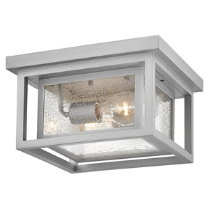 Tropic 11" Two Lights Small Flush Mount, Satin Nickel