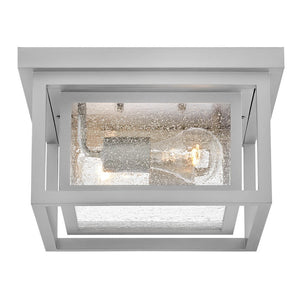 Tropic 11" Two Lights Small Flush Mount, Satin Nickel