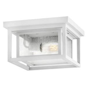 Tropic 11" Two Lights Small Flush Mount, Textured White