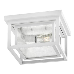 Tropic 11" Two Lights Small Flush Mount, Textured White