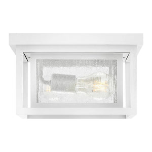 Tropic 11" Two Lights Small Flush Mount, Textured White