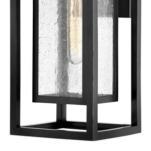 Tropic 7" One Light Medium Wall Mount Lantern, Black