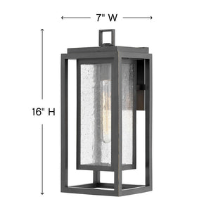 Tropic 7" One Light Medium Wall Mount Lantern, Oil Rubbed Bronze