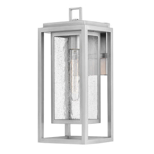 Tropic 7" One Light Medium Wall Mount Lantern, Satin Nickel