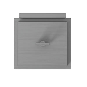 Tropic 7" One Light Medium Wall Mount Lantern, Satin Nickel