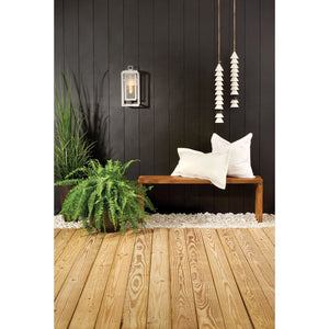 Tropic 7" One Light Medium Wall Mount Lantern, Satin Nickel