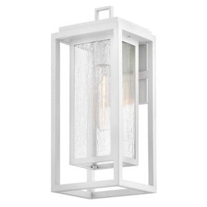 Tropic 7" One Light Medium Wall Mount Lantern, Textured White