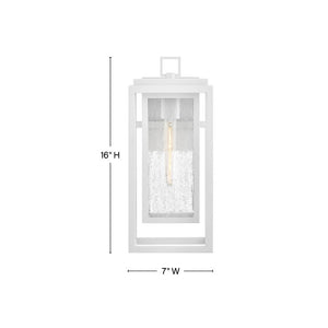 Tropic 7" One Light Medium Wall Mount Lantern, Textured White