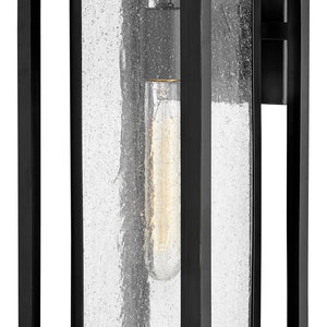 Tropic 20" One Light Medium Wall Mount Lantern, Black