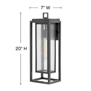 Tropic 20" One Light Medium Wall Mount Lantern, Oil Rubbed Bronze