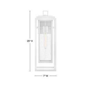 Tropic 20" One Light Medium Wall Mount Lantern, Textured White