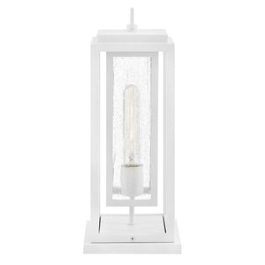Tropic 8" One Light Medium Pier Mount Lantern, Textured White