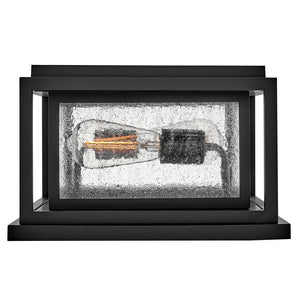 Tropic 12" Two Lights Small Pier Mount Lantern, Black