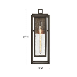 Tropic 9" One Light Large Wall Mount Lantern, Oil Rubbed Bronze
