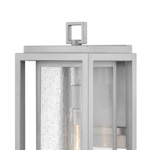 Tropic 9" One Light Large Wall Mount Lantern, Satin Nickel