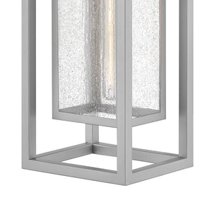 Tropic 9" One Light Large Wall Mount Lantern, Satin Nickel