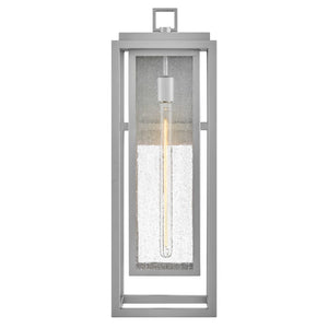 Tropic 9" One Light Large Wall Mount Lantern, Satin Nickel