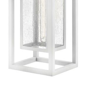 Tropic 9" One Light Large Wall Mount Lantern, Textured White