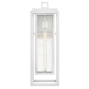 Tropic 9" One Light Large Wall Mount Lantern, Textured White
