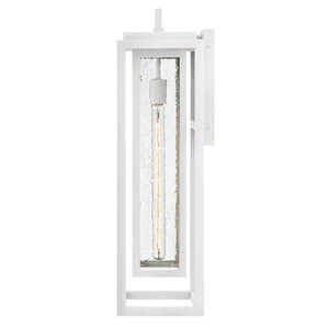 Tropic 9" One Light Large Wall Mount Lantern, Textured White