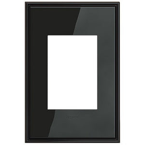 adorne® AWC1G3BLN4 Black Nickel One-Gang-Plus Screwless all Plate