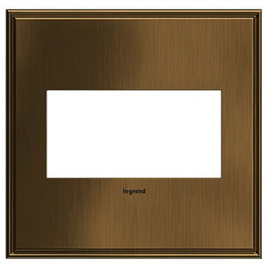 adorne® AWC2GCOF4 Coffee Two-Gang Screwless Wall Plate