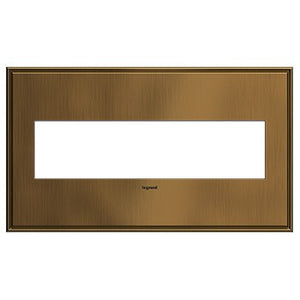 adorne® AWC4GCOF4 Coffee Four-Gang Screwless Wall Plate