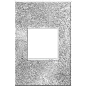 adorne® AWM1G2SP4 Spiraled Stainless One-Gang Screwless Wall Plate