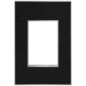 adorne® AWM1G3BLS4 Black Stainless One-Gang-Plus Screwless Wall Plate