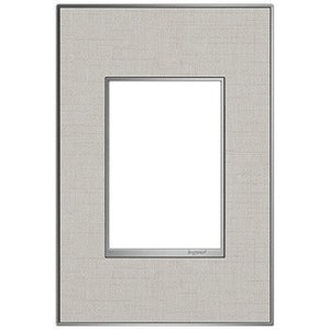 adorne® AWM1G3TL4 True Linen One-Gang-Plus Screwless Wall Plate